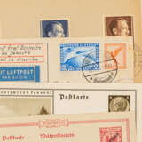 Dt. Reich / Kolonien / Zeppelin - 14 Belege, Briefe und Karten, - Foto 3