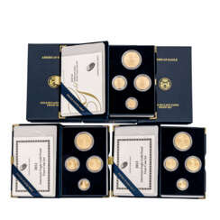 3 x USA Investment Gold Sets -