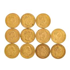Österreich, Franz Joseph - 11 x 10 Kronen, Gold,