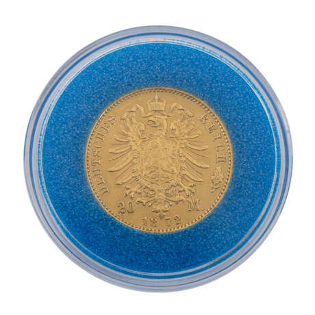 Großherzogtum Mecklenburg-Schwerin/Gold - 20 Mark 1872/A, - Foto 2
