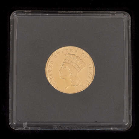 USA/Gold - 3 Dollars 1855, Liberty in Indian Princess Form, - Foto 2