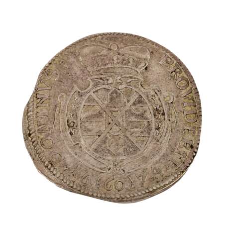 Öttingen - Gulden zu 60 Kreuzern 1674, Albert Ernst, ss+, - фото 2