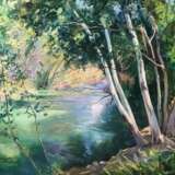 Design Painting, Modular picture, Painting “Jordan River in Israel”, Canvas, Oil paint, Modern, Religious genre, 2020 - photo 1