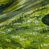 Gemälde „Träume von Schottland“, Leinwand auf dem Hilfsrahmen, Acrylfarbe, Impressionismus, Landschaftsmalerei, 2020 - Foto 2