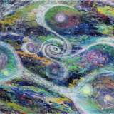 Design Painting “Waltz of the Universe”, Canvas, Mixed media, Abstract Expressionist, Landscape painting, 2020 - photo 1