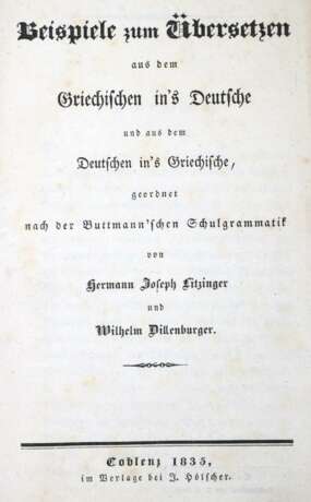 Litzinger, H.J. u. W.Dillenburger. - Foto 1