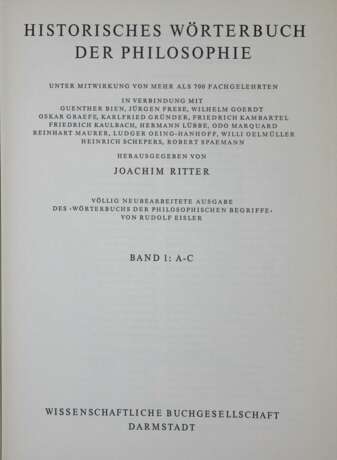 Ritter, J. (Herausgeber). - фото 1