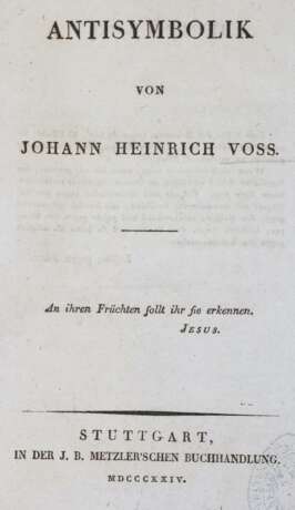 Voss, J.H. - Foto 1