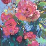 Розовый куст Paper Pastel Impressionism Landscape painting 2020 - photo 1