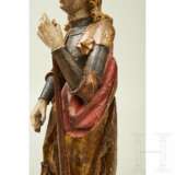 Skulptur des Heiligen Florians, süddeutsch, 2. Hälfte 15. Jahrhundert - Foto 2