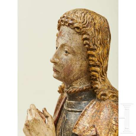 Skulptur des Heiligen Florians, süddeutsch, 2. Hälfte 15. Jahrhundert - photo 9