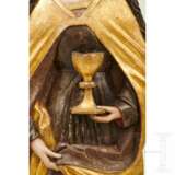 Relief mit Darstellung der Heiligen Barbara, Schwaben, um 1500 - Foto 6