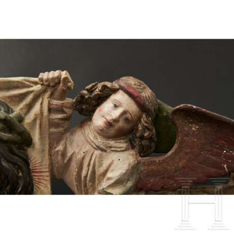 Zwei Engel mit Schweißtuch der Heiligen Veronika, Memmingen, 1. Viertel 16. Jahrhundert - Foto 11