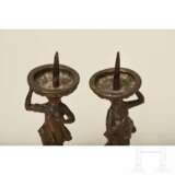 Ein Paar Figurenleuchter aus Bronze, Italien, 16. Jahrhundert - Foto 12