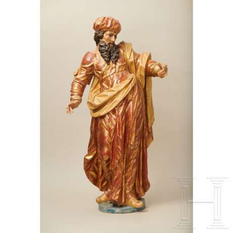 Skulptur eines alttestamentarischen Propheten (Abraham?), süddeutsch, 17. Jahrhundert - Foto 2