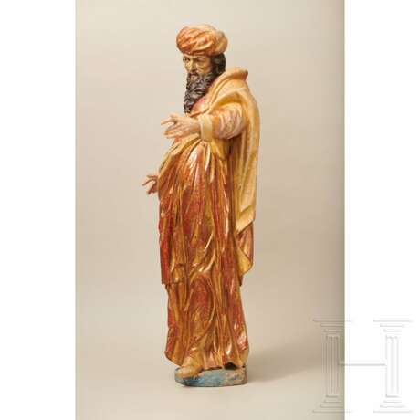 Skulptur eines alttestamentarischen Propheten (Abraham?), süddeutsch, 17. Jahrhundert - Foto 4