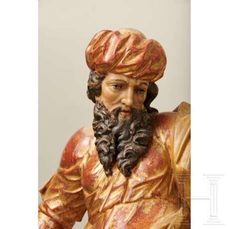 Skulptur eines alttestamentarischen Propheten (Abraham?), süddeutsch, 17. Jahrhundert - Foto 5