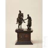 Bronzene Figurengruppe, der Heilige Martin zu Pferd mit Bettler und Hund, Norditalien, 17. Jahrhundert - Foto 10