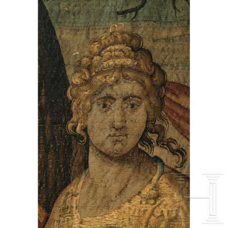 Äußerst feine Tapisserie mit Artemis und Apollon, Flandern, 17. Jahrhundert - photo 5