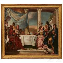 Ölgemälde „Das Gastmahl der Kleopatra" (Franz M. Kuen), deutsch, 1771