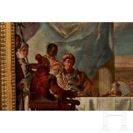 Ölgemälde „Das Gastmahl der Kleopatra" (Franz M. Kuen), deutsch, 1771 - Foto 5