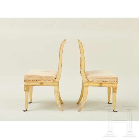 Ein Paar klassizistische Stühle, Lucca, um 1800 - photo 12