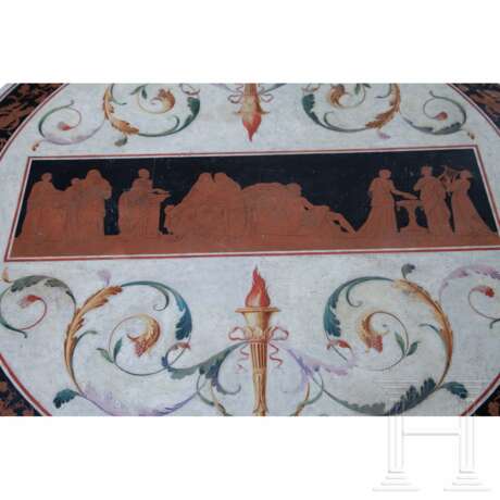 Scagliola-Marmor Tischplatte, 1. Hälfte 19. Jahrhundert - photo 4