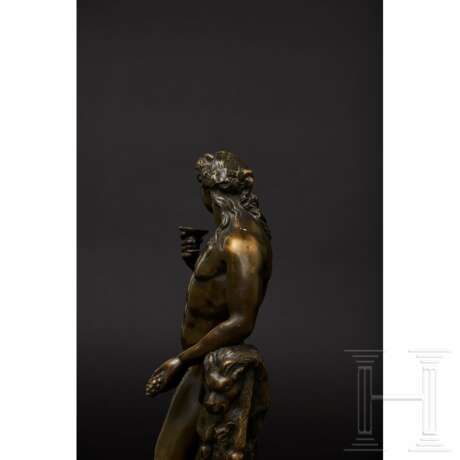Bronzenes Figurenpaar, Dionysos und Nike darstellend, Frankeich, 19. Jahrhundert - photo 2