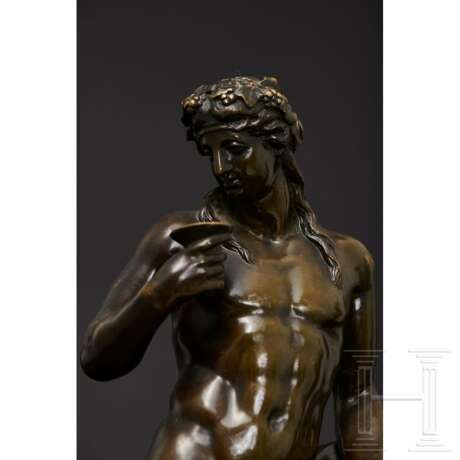 Bronzenes Figurenpaar, Dionysos und Nike darstellend, Frankeich, 19. Jahrhundert - Foto 10