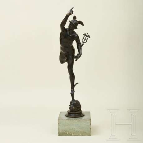 Bronze Hermes nach Giambologna, Ende 19. Jahrhundert - Foto 1