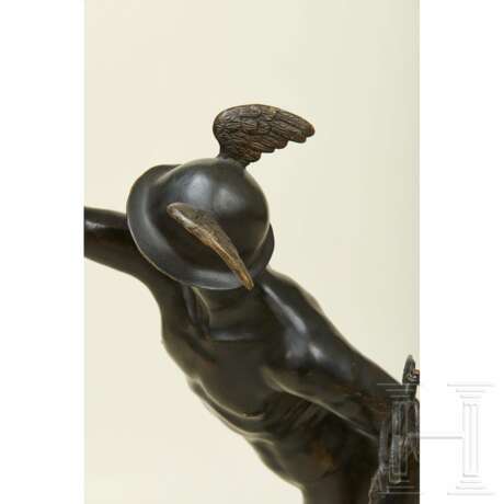 Bronze Hermes nach Giambologna, Ende 19. Jahrhundert - Foto 6