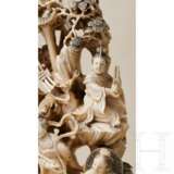 Große Elfenbein-Figurengruppe, China, 19. Jahrhundert - Foto 2