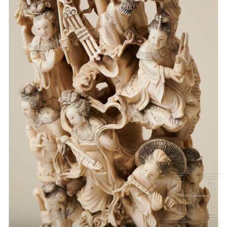 Große Elfenbein-Figurengruppe, China, 19. Jahrhundert - Foto 5