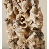 Große Elfenbein-Figurengruppe, China, 19. Jahrhundert - Foto 5