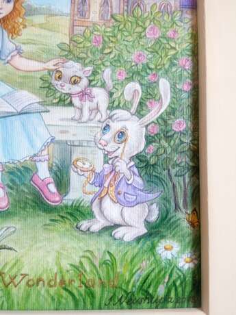 Painting “Alice in Wonderland”, Canvas, Acrylic paint, Fantasy, Ukraine, 2013 - photo 7