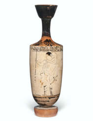 AN ATTIC OUTLINE WHITE-GROUND LEKYTHOS