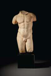 A ROMAN MARBLE MALE TORSO