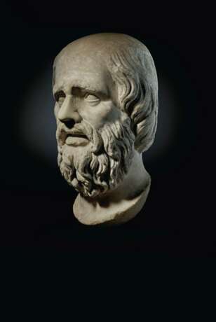 A ROMAN MARBLE PORTRAIT HEAD OF A MAN - photo 2