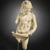 A ROMAN MARBLE EROS WITH A SHELL - photo 1