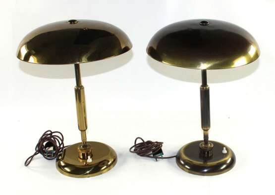 Art Deco Messing Designlampen. - photo 1