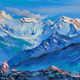 Snow splendor Canvas Oil paint Contemporary art Landscape painting 2020 - photo 1