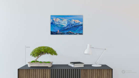 Snow splendor Canvas Oil paint Contemporary art Landscape painting 2020 - photo 4
