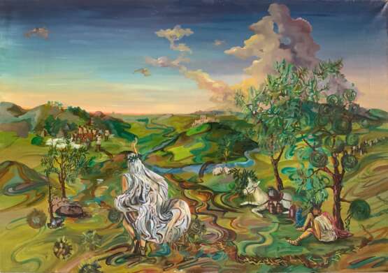 Peinture «Joseph en route pour Dothan», Peinture à l'huile, Art contemporain, Mythologique, 2003-2004 - photo 1