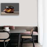 Just Black Burger... Canvas Acrylic paint Contemporary art Still life 2020 - photo 2