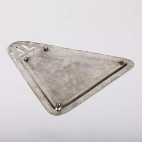 Tablett „Russisches silbernes dreieckiges Tablett“, Emaille, Gemischte Technik, Russland, 398, 19th century - Foto 2