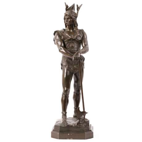 Figur „Jean Didier Early (1824-1893) Bronze Vercingetorix“, Jean Didier Debut (1824 - 1893), Emaille, Gemischte Technik, 398, 1880 - Foto 2