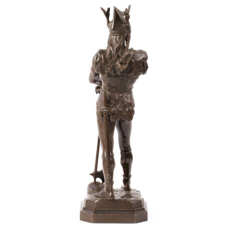 Figur „Jean Didier Early (1824-1893) Bronze Vercingetorix“, Jean Didier Debut (1824 - 1893), Emaille, Gemischte Technik, 398, 1880 - Foto 4