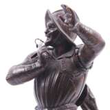 Figurine „Bronzeskulptur des Jägers“, Emaille, Gemischte Technik, 398, 20th - Foto 4