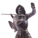 Figurine „Bronzeskulptur des Jägers“, Emaille, Gemischte Technik, 398, 20th - Foto 5