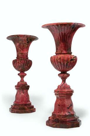 A PAIR OF RUSSIAN RHODONITE URNS - photo 2